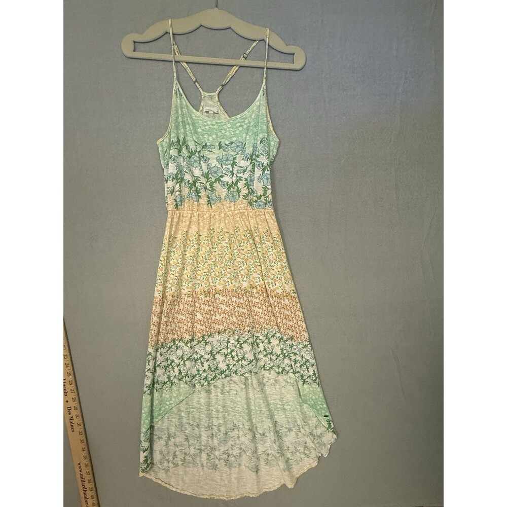 O'Neill Floral Patchwork High-Low Sundress Women's Size S Racerback Strappy
